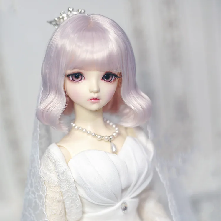 

1/3 1/4 BJD doll soft sister curly hair, 1/6 beautifull short hair wig