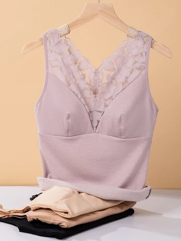 SuyaDream женские флисовые жилеты розового цвета