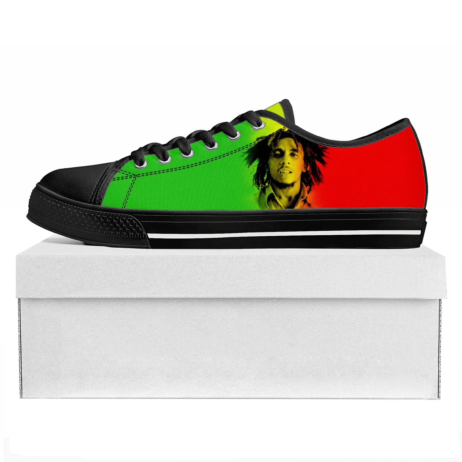 

Высококачественные низкие кроссовки Reggae рок Music Star Bob Marley, мужские и женские подростковые холщовые кроссовки, обувь для пар, обувь на заказ
