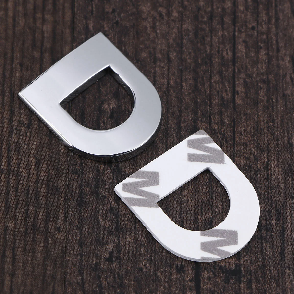 

3D DIY Metallic Alphabet Sticker Car Emblem Letter Badge Decal (D)