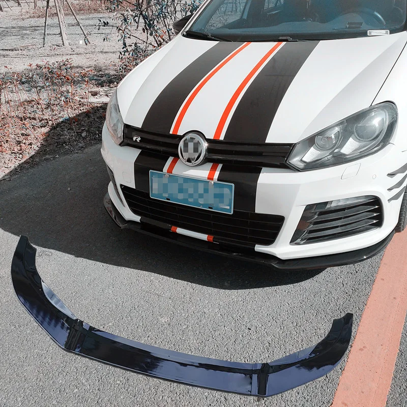 

Car Front Bumper Diverter Lip Diffuser Body Kit Spoiler Guard For Volkswagen Golf 6 MK6 R R20 2008 2009 2010 2011 2012 2013 New