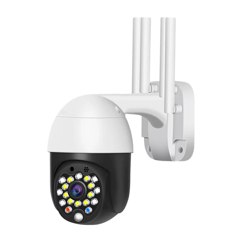 

Top Deals 360 Degree 1080P Wifi Dome Camera 18 Lights Monitoring Outdoor High-Definition Waterproof Surveillance Camera EU Plug