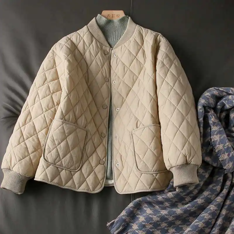 

2021 new style Western-style cotton-padded jacket for female students jacket women winter clothing for women