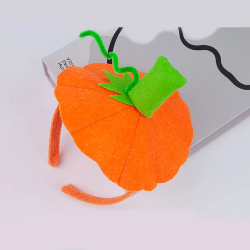 

Creative Halloween Headband Pumpkin Headgear Pumpk Hat Headband Party Decoration Performance Props Trick Or Treat Happy Hallowen