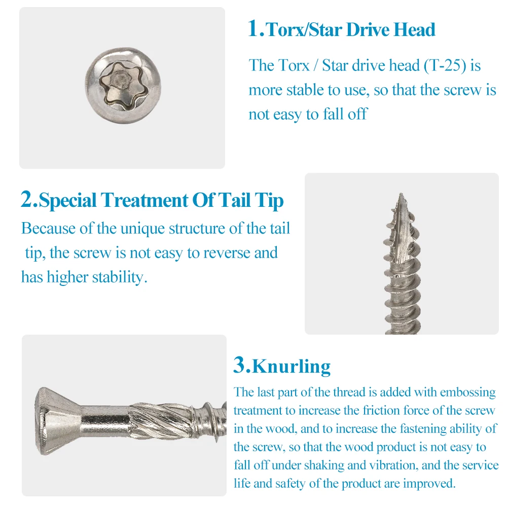 саморезы по дереву шурупы из нержавейки нержавеющие 5*60 палубные винты