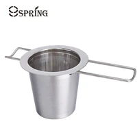 long handle tea infuser basket stainless steel tea infuser metal mesh loose leaf tea strainer filter for teapot tea accessories