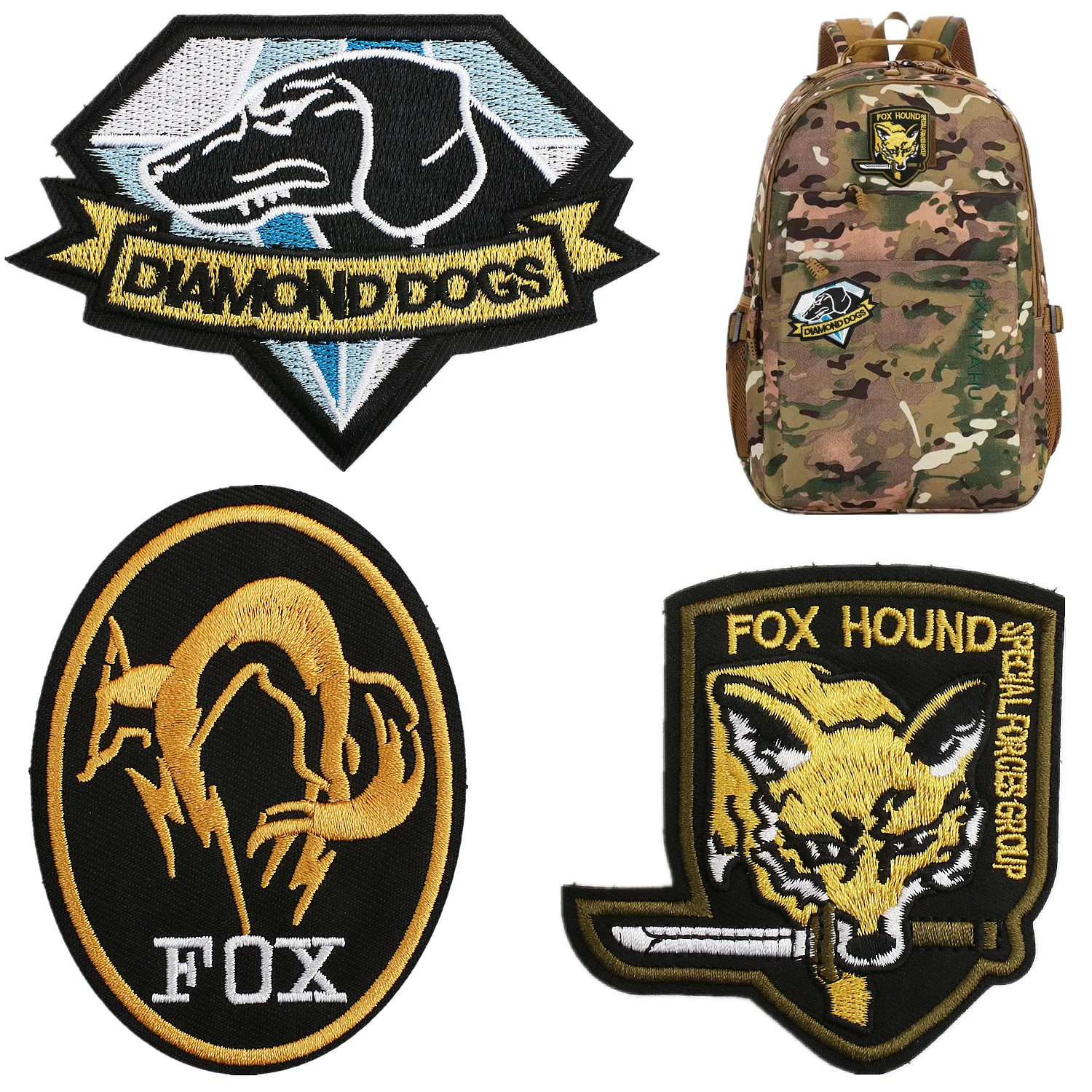 Украшение одежды тканевые наклейки с вышивкой свирепый волк сделай сам