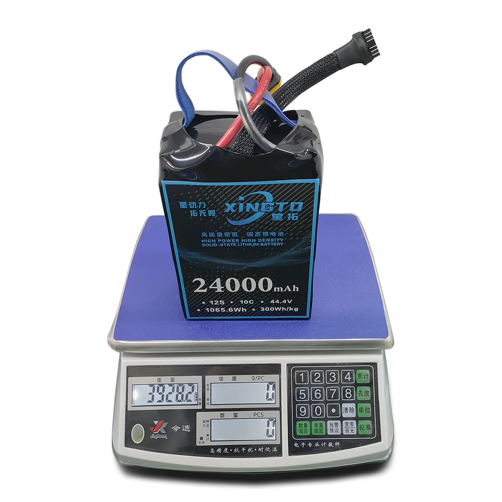 

New Technology Rechargeable High Energy Density Solid State Lipo Battery 24000mah 12s 10c For Long Range Drones
