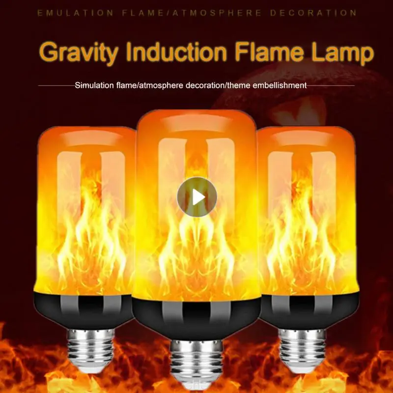 

E27 LED Flame Light Bulbs 4 Modes B22 E26 Creative Flickering LED Lamp Home Garden Decor Emulation Dynamic Flame Effect Lights