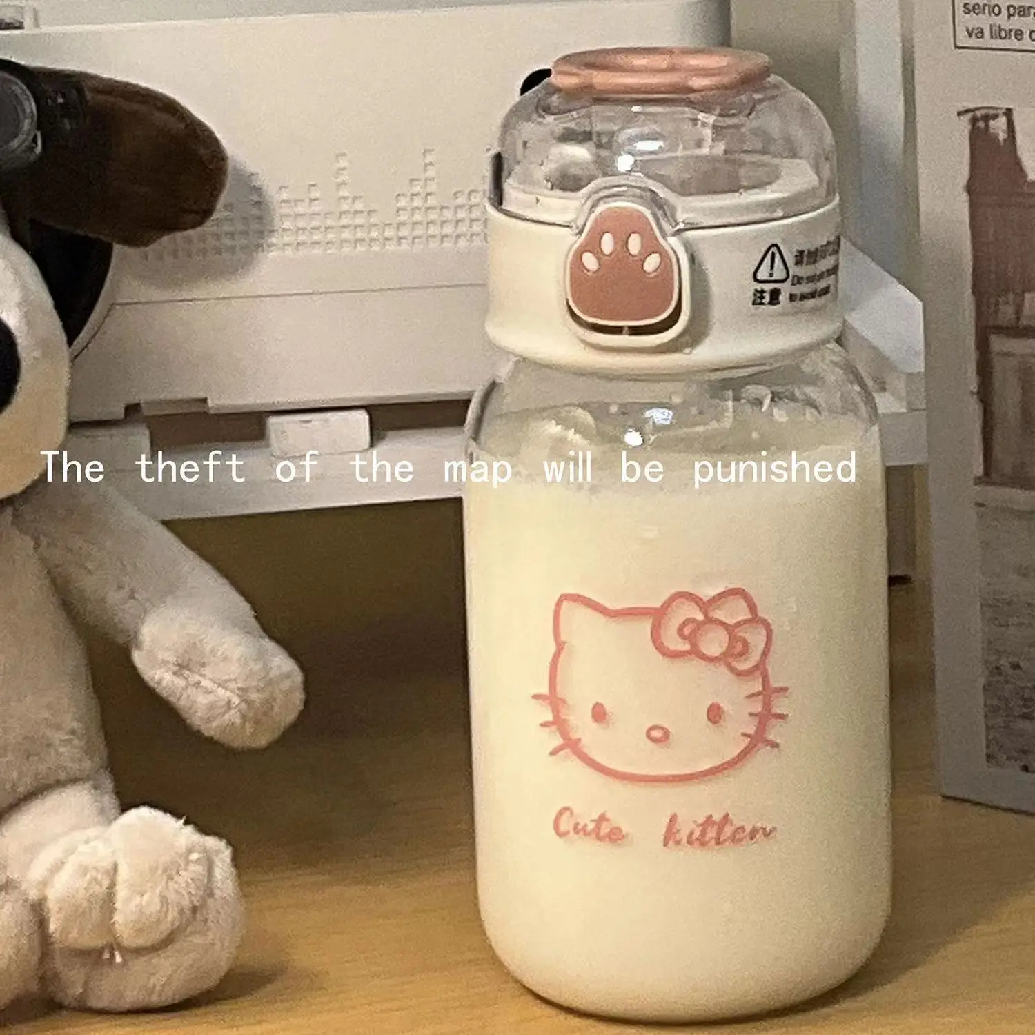 500 Мл Прозрачная Бутылка Для Воды Sanrio Kuromi Cinnamoroll Hello Kitty