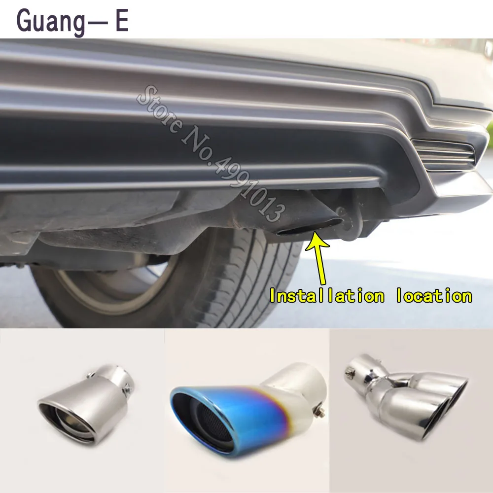 

Car Stickers Cover Muffler Exterior Back End Pipe Dedicate Exhaust Tip Tail Outlet Ornament 1pcs For LEXUS RX RX570 2013-2019