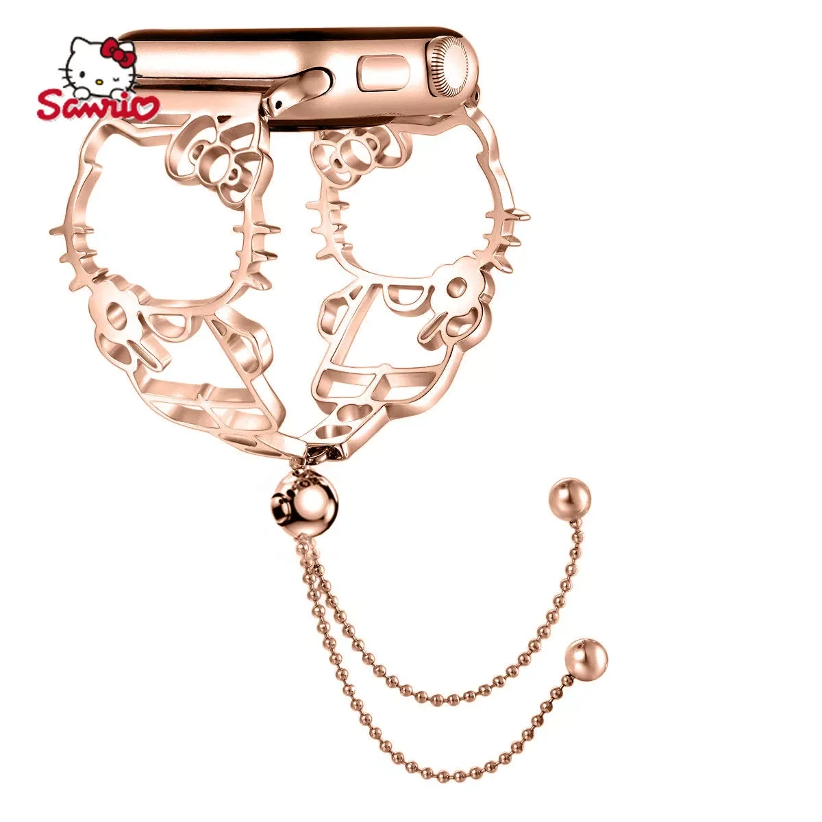 

NEW2023 stainless steel strap new rose gold tassel KT bracelet steel strap watch strap