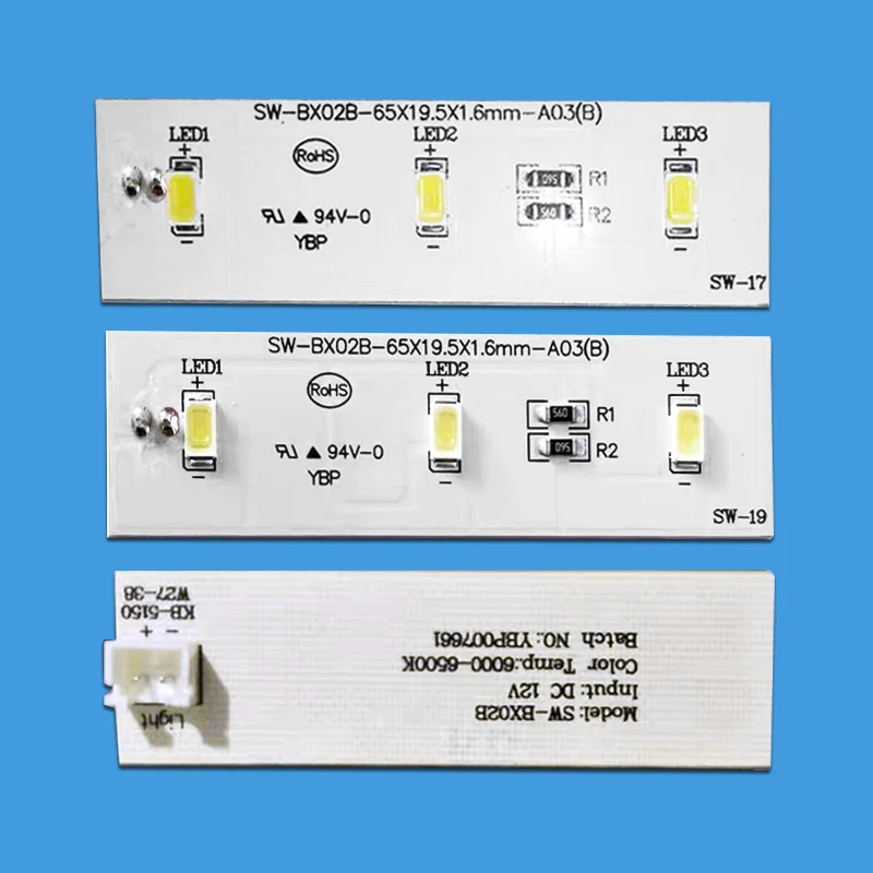 

Refrigerator LED Bar Replacement LED Light Strip DC 12V for Electrolux Refrigerator ZBE2350HCA SW-BX02B Repair Parts