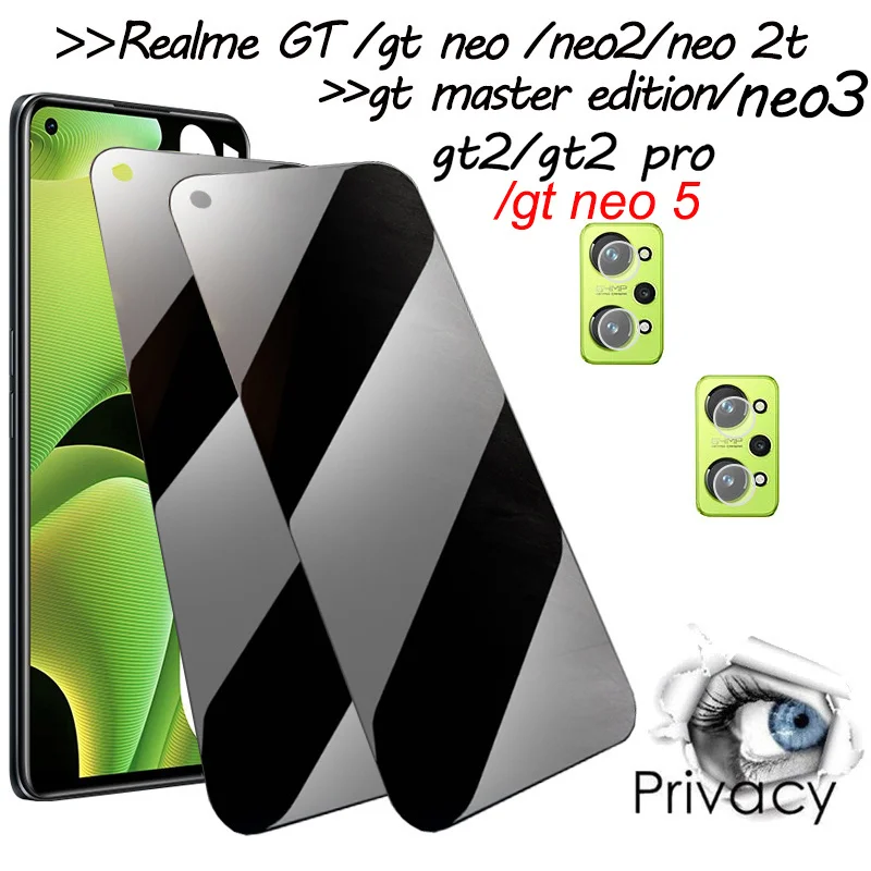 realme gt neo 5, realme gt neo 3t закаленное стекло на realme gt neo 2 3 neo2 защита линз realmi gt neo gt master edition gt neo 2 t 2t realme gt2 gt 2 pro neo3 защитное стекло реалми гт нео3 антишпионское стекло