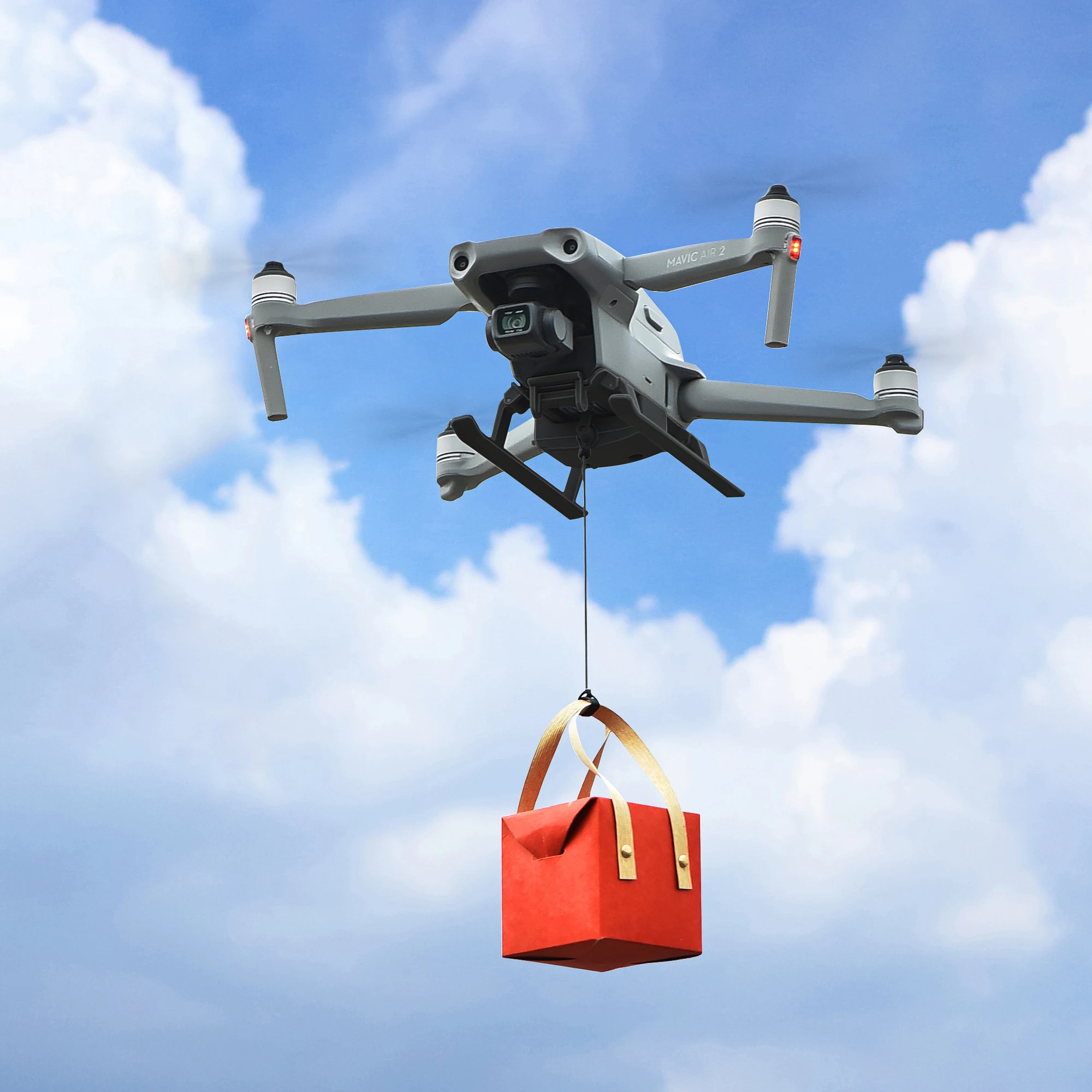 

For DJI Air 2S Parts Airdrop System For DJI Mavic Air 2 Landing Gear Delivery Dispenser Thrower Transport Device LED Light