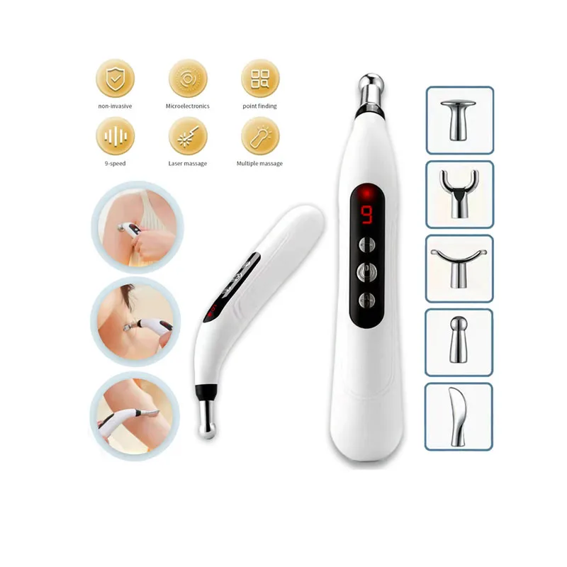 

Electric Acupuncture Pen Pain Relief Therapy Muscle Healing Acupuncture Pen 9 Intensity Deep Tissue Massage Relief Pain Tools