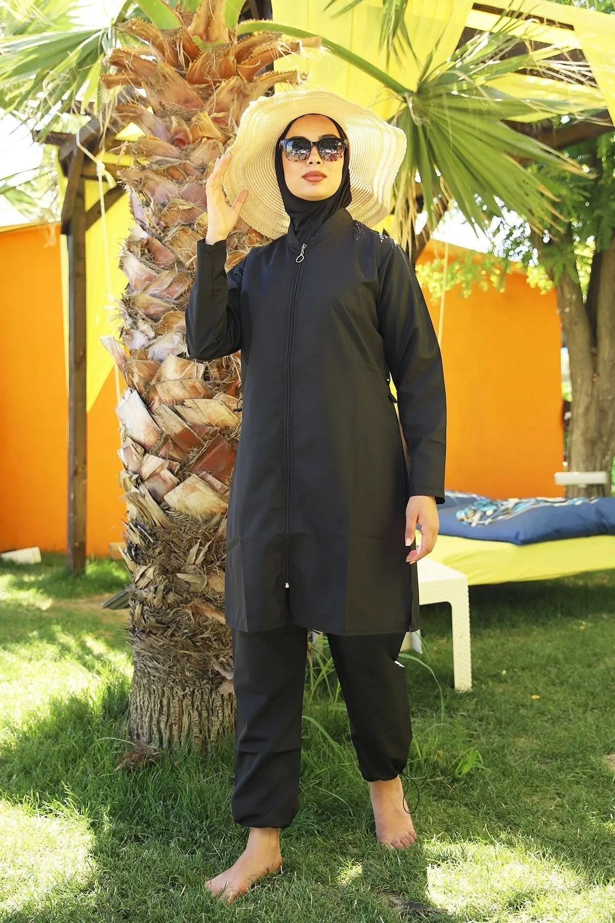 

Muslim Burkinis ute Fully Covered nurrose Swimwear Modest Summer Clothing Hijab Sport Swimsuit Islamic Full Cover