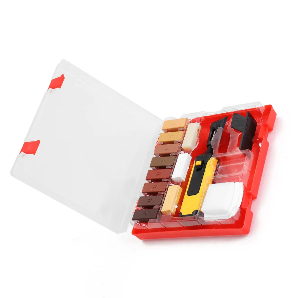 

DIY Professional Floor Repair Kit Laminate Mending Set Convenient Woodworking Tools Sturdy Chips Scratches Hand Tool Wood Filler