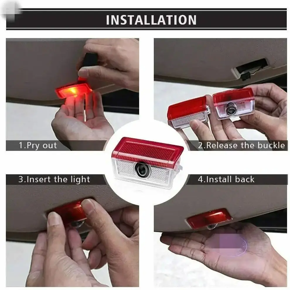 Подходит для Mercedes Benz2021-2022 G class AMG G63 HD светодиодный LOGO 2 шт Автомобильная Дверь