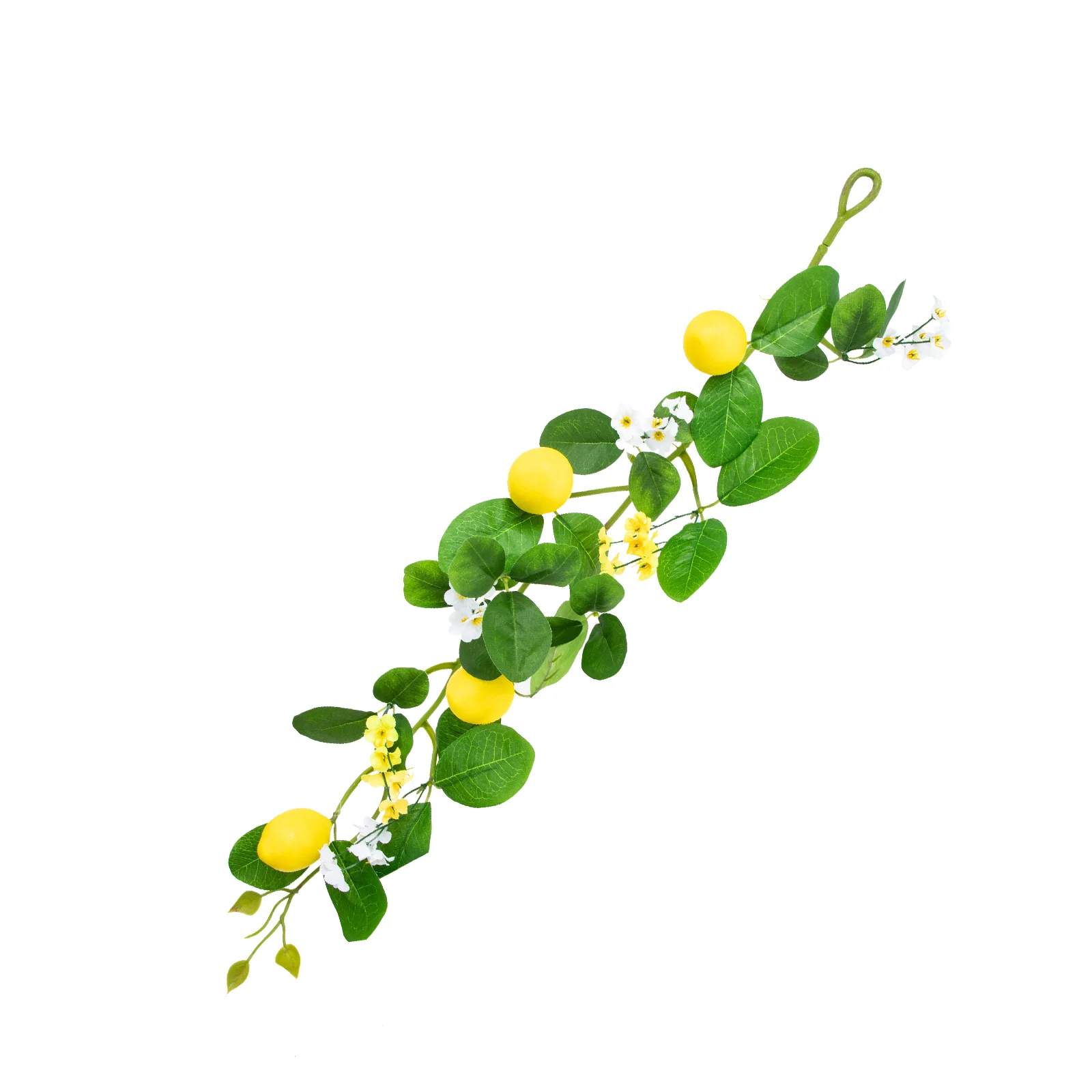 

Lemon Garland Artificial Decor Wall Fruit Vine Plant Rattan Flowers Pendant Faux Fake Eucalyptus Lifelike Tree Branch Yellow