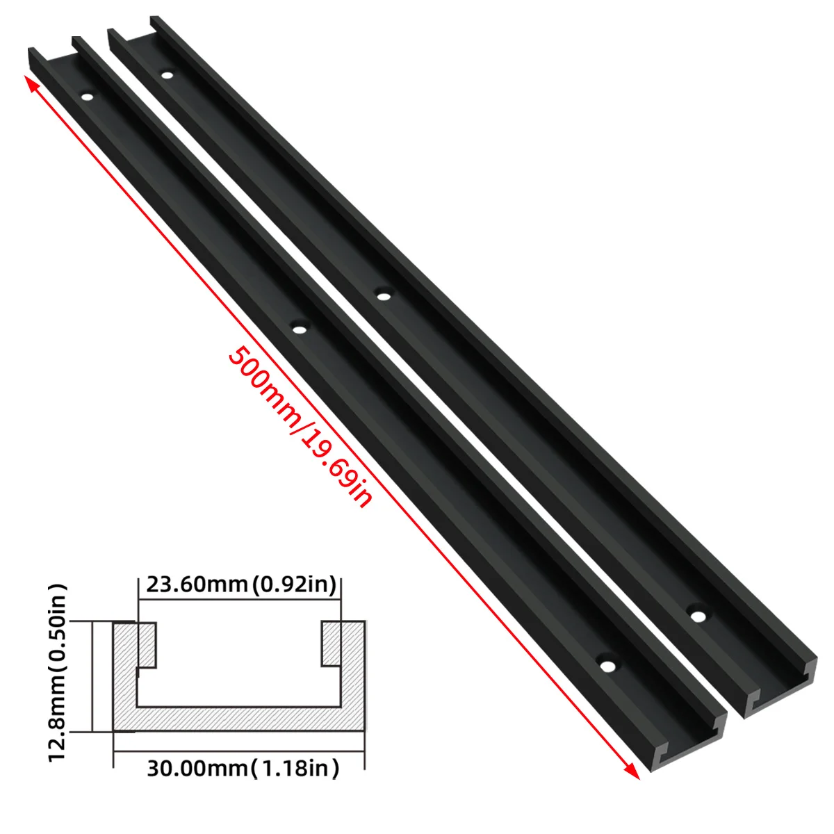 

2 шт. FNICEL Алюминиевая угловая направляющая T30 для деревообработки