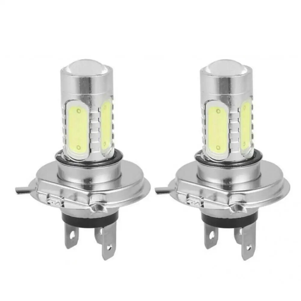 

2Pcs Great Car Headlight Simple Installation Waterproof Headlight Bulb H4 7.5W Super White Headlight Bulb