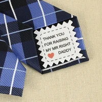 bride gift iron on tie patch personalized tie patch groom gift wedding tie label small diamond custom text gift for dad