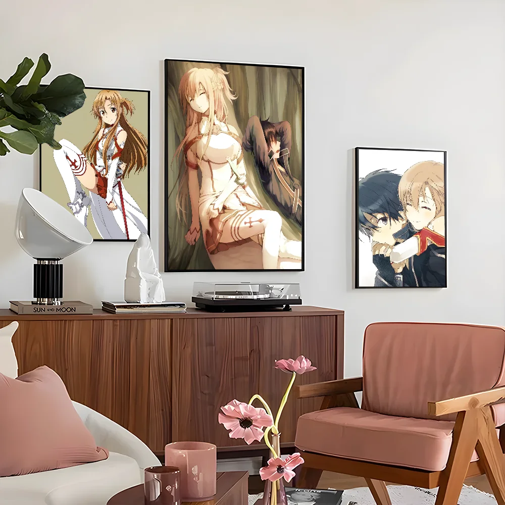 Современный стиль Sword Art Online постер плакат наклейки для дома гостиная отель