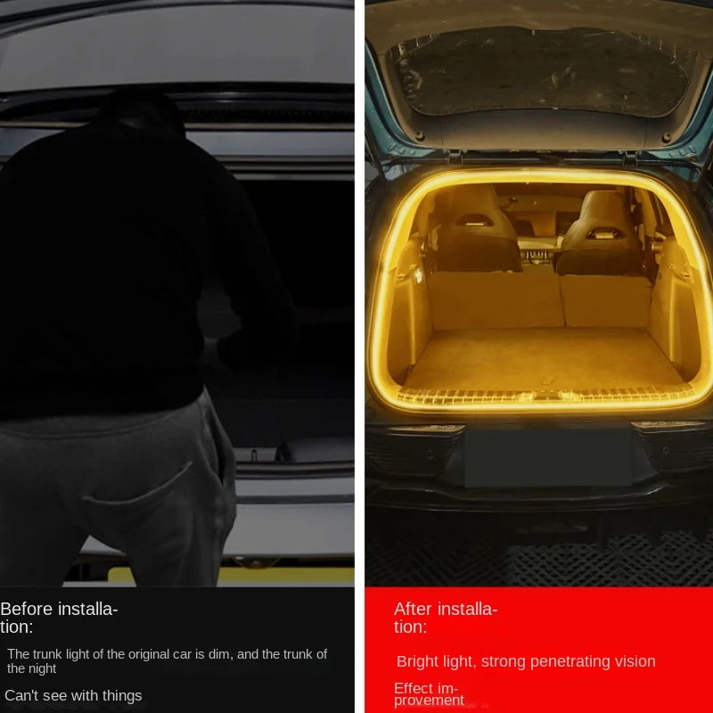 Для Byd Atto 3 Ev Yuan Plus 2022 2023 Accesory багажник Освещение Atto3 задняя дверь Интерьер