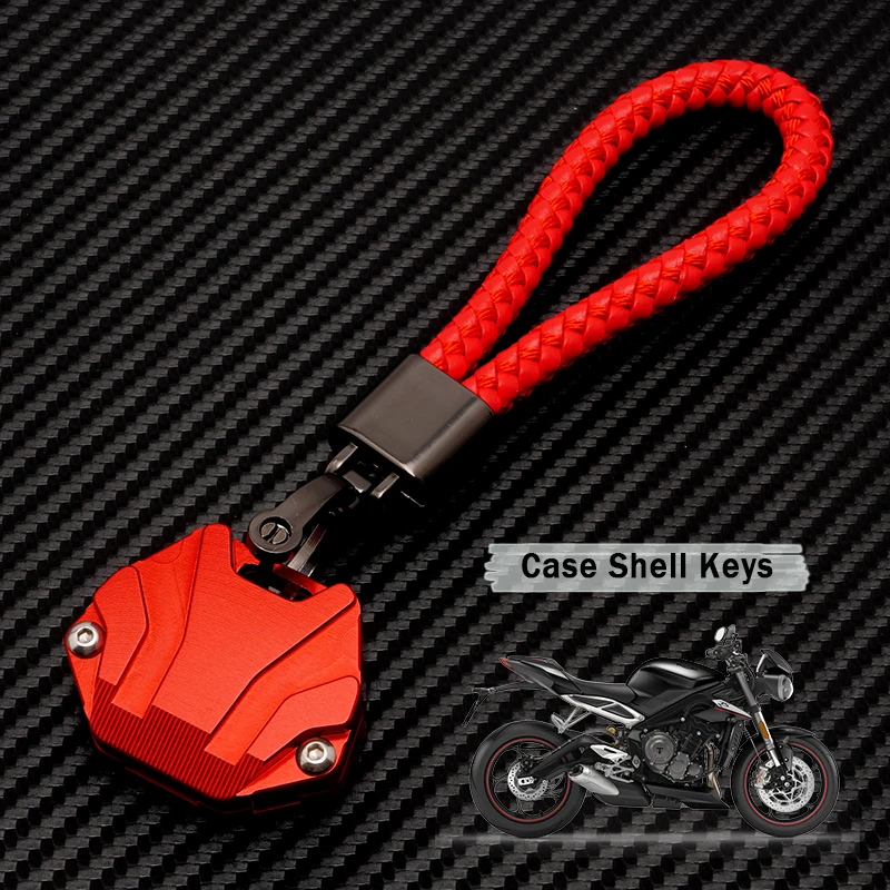 

Fit For Street Triple 675 600 955 1050 1050S/R Tiger 800 T100 T900 T800 Motorcycle CNC Key Case Cover Shell Accessories