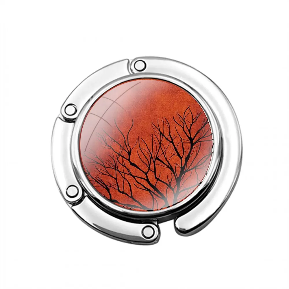 Абстракция Conception Art Tree Feather Складной крючок для кошелька женского стола сумки