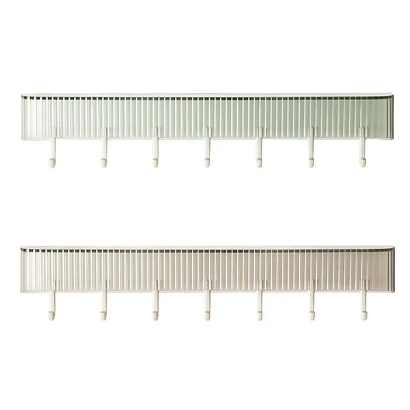 

Hook Rack Wall Mounted Row Storage Hanging For Kitchen Bathroom Clothes Hook Clothes Storage Shelf No Punching Hooks Rack