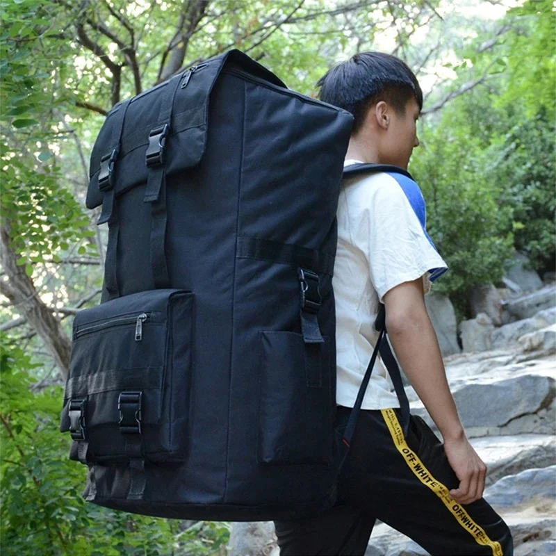 

110L Outdoor Travel Hiking Backpack Men Women Trekking Climbing Camping Bag Large Capacity Camouflage Army Rucksack Luggage