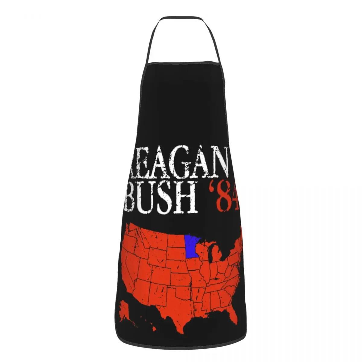 

Vintage Style Distressed Reagan Bush '84 Aprons Unisex Sleeveless Garden Bibs Cuisine Cooking Baking Household Cleaning Pinafore