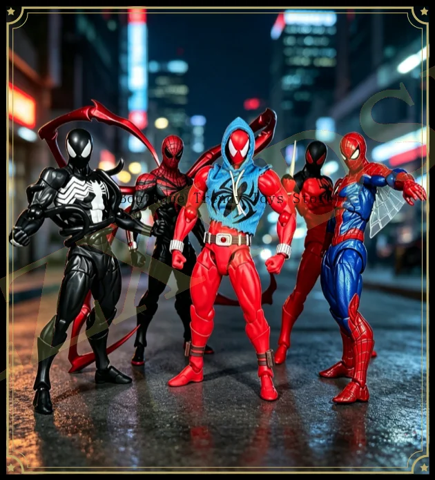 Фото НОВИНКА MESS TOYS: Фигурка Кейна Паркера из аниме «Человек-паук: Симбиот-сосед». Подвижная коллекционная модель. №1