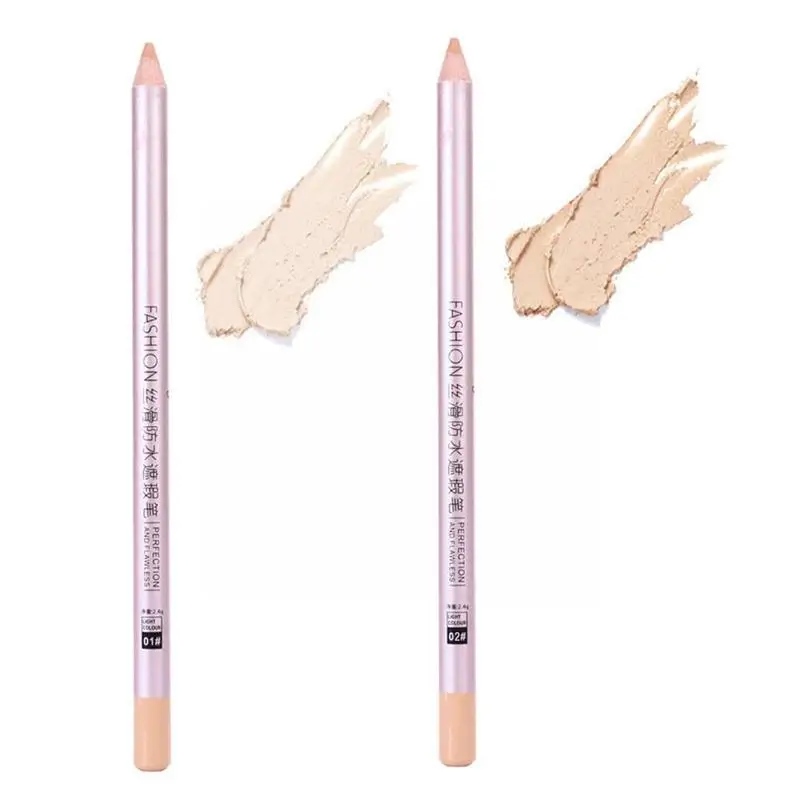 

3D Concealer Pen Non-Marking Covers Acne Spots Dark Circles Makeup Natural Cosmetic Plant Covers Wooden Pencil Tools Rod F2L1