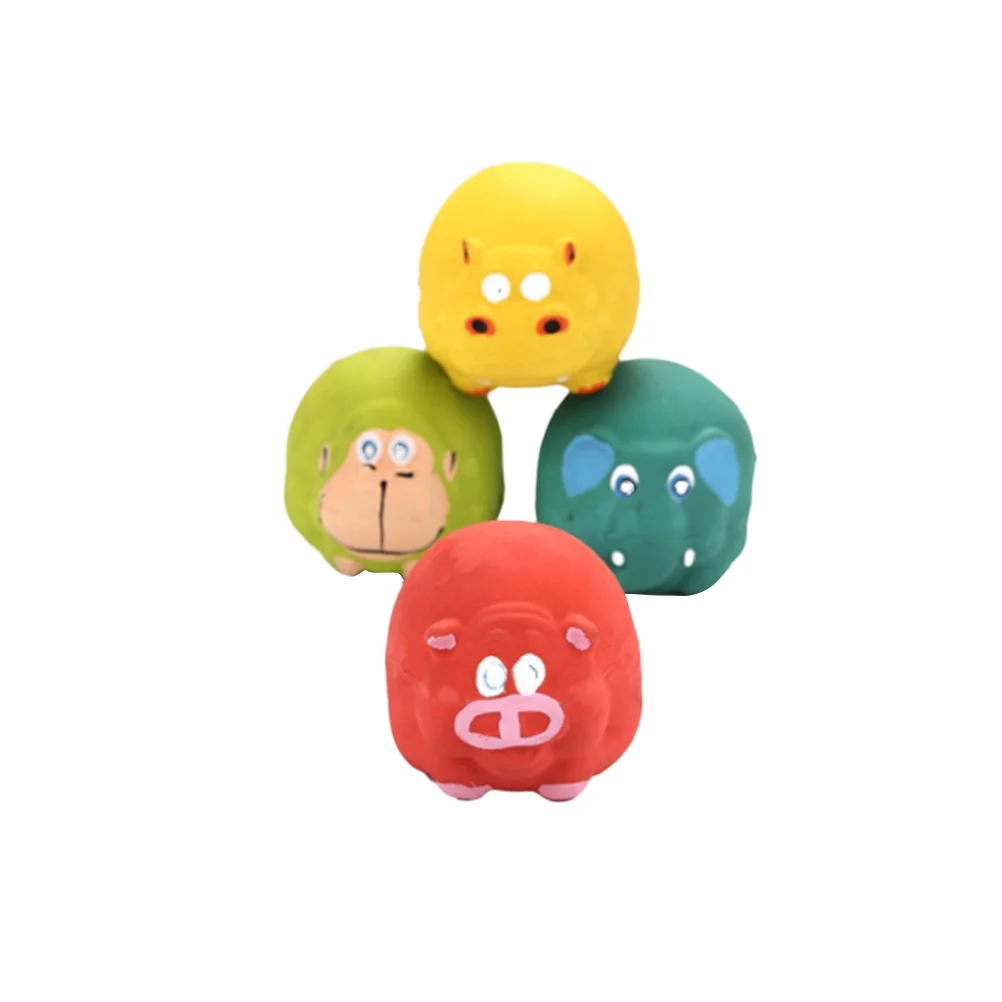 

4pcs Latex Sound Cartoon Chew Squeaky Supplies for Home Shop