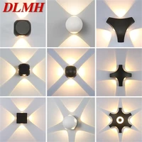 dlmh outdoor wall lamp fixture led waterproof sconces creative decorative for patio stair aisle garden villa
