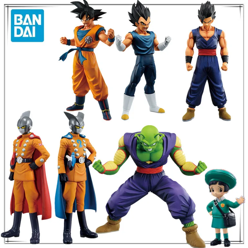 

Оригинальные фигурки героев мультфильма Bandai Ichiban Kuji из аниме «Драконий жемчуг», модель супергероя гохана гамма 1 2 Гоку, коллекционные фигурки героев аниме, игрушки