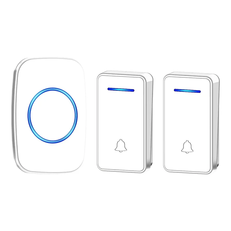 

Кольцевой дверной звонок CACAZI, уличный беспроводной дверной звонок с автономным питанием, водонепроницаемый, 150 м, кнопка без батареи, датчик звонка, умный дом