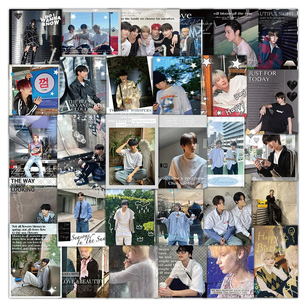 

Корейские наклейки с идолами Shengbide