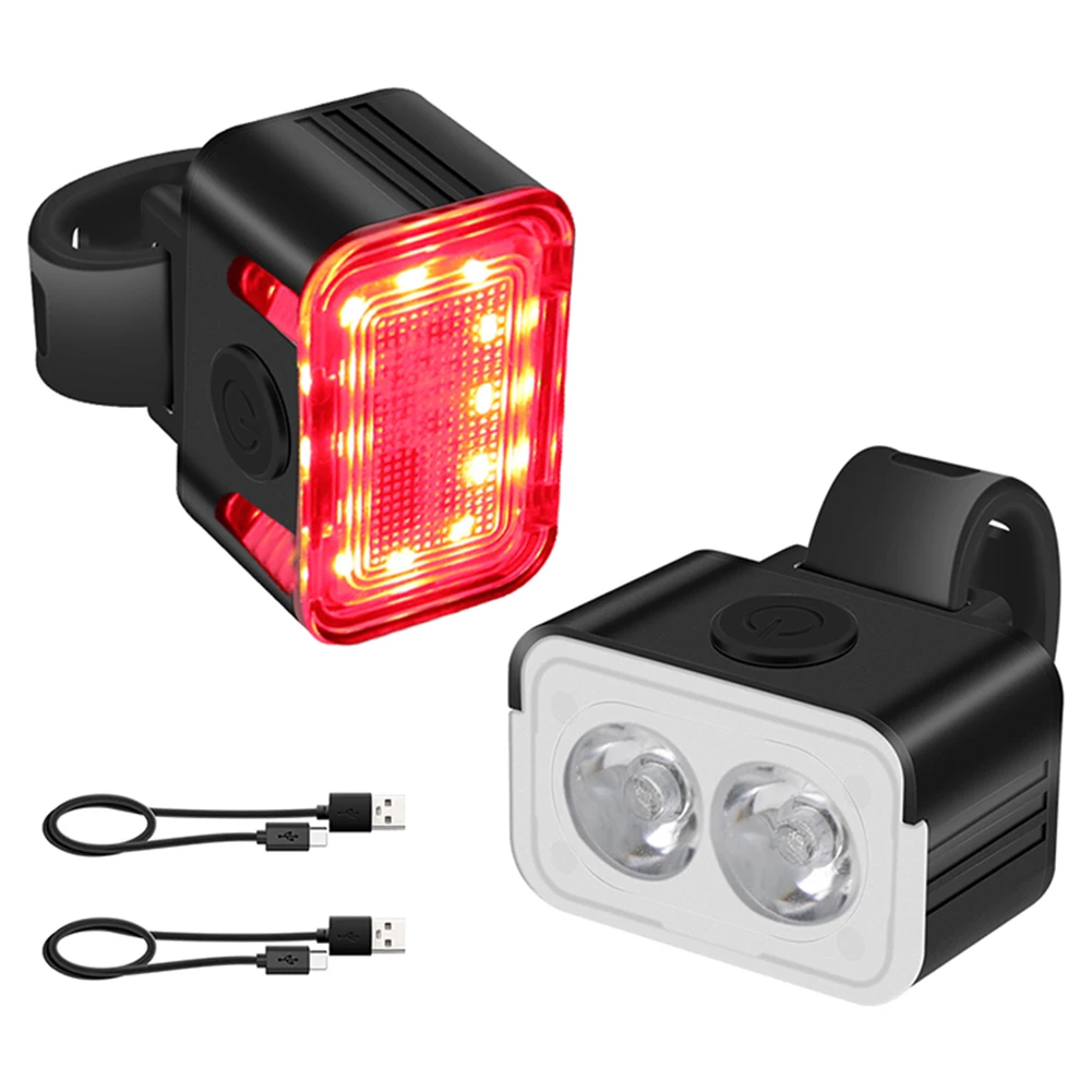 

Комплект задних фонарей для велосипеда с зарядкой по USB, супер ярсветильник комбинированные передние и задние светодиодные Предупреждение ...