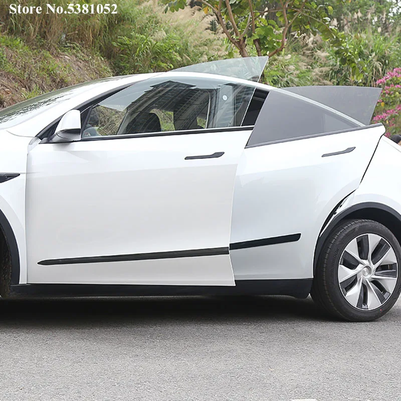 Аксессуары для Tesla Model Y 2022 2021 наклейки модификации автомобиля защитная полоса