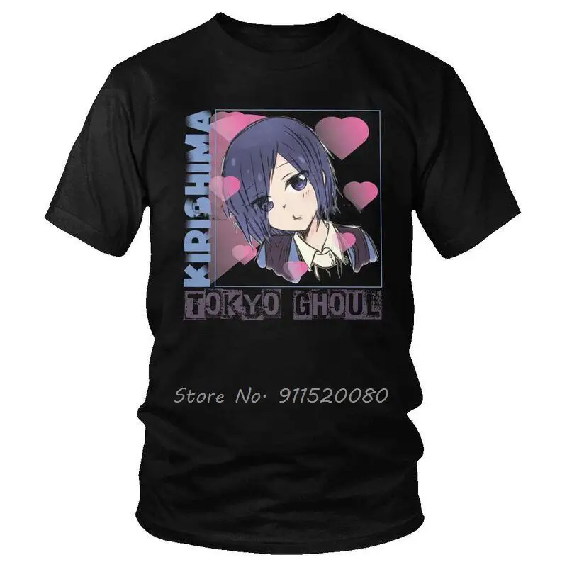 

Токийский Гуль тоука Кирисима футболка для мужчин хлопковая Футболка с принтом хип-хоп Футболка Японские Аниме футболки Топы Harajuku уличная ...