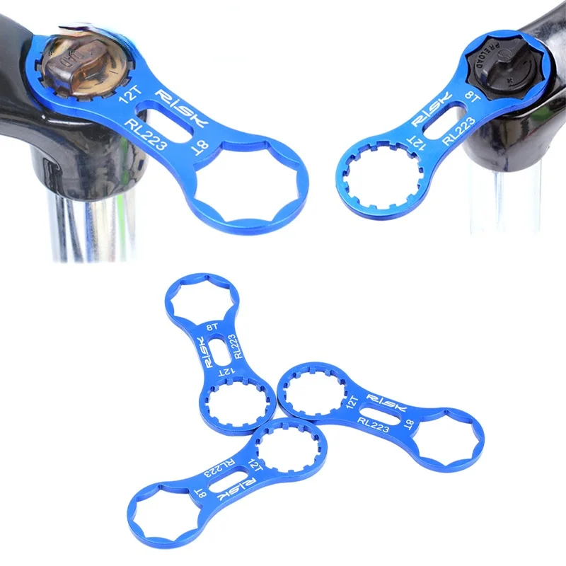 

1Pcs MTB Bike Front Fork Cap Wrench Aluminum Bicycle Front Fork Repair Tool For SR Suntour XCR/XCT/XCM/RST Disassembly Tools