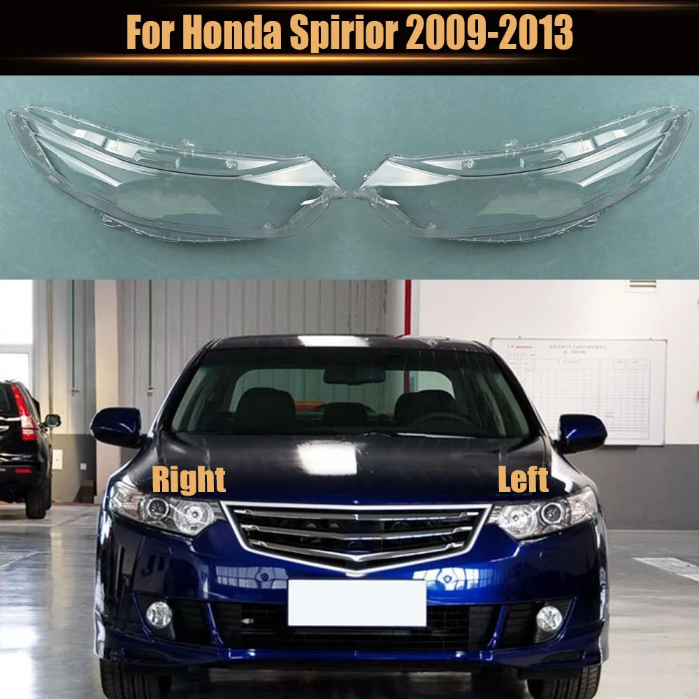 

For Honda Spirior 2009-2013 Front Headlamp Lamp Cover Transparent Headlight Shell Lens Plexiglass Replace The Original Lampshade