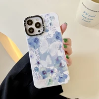 ins watercolor dream butterfly art phone cases for iphone 13 12 11 pro max xr xs max x 78plus girl shockproof soft shell gifts