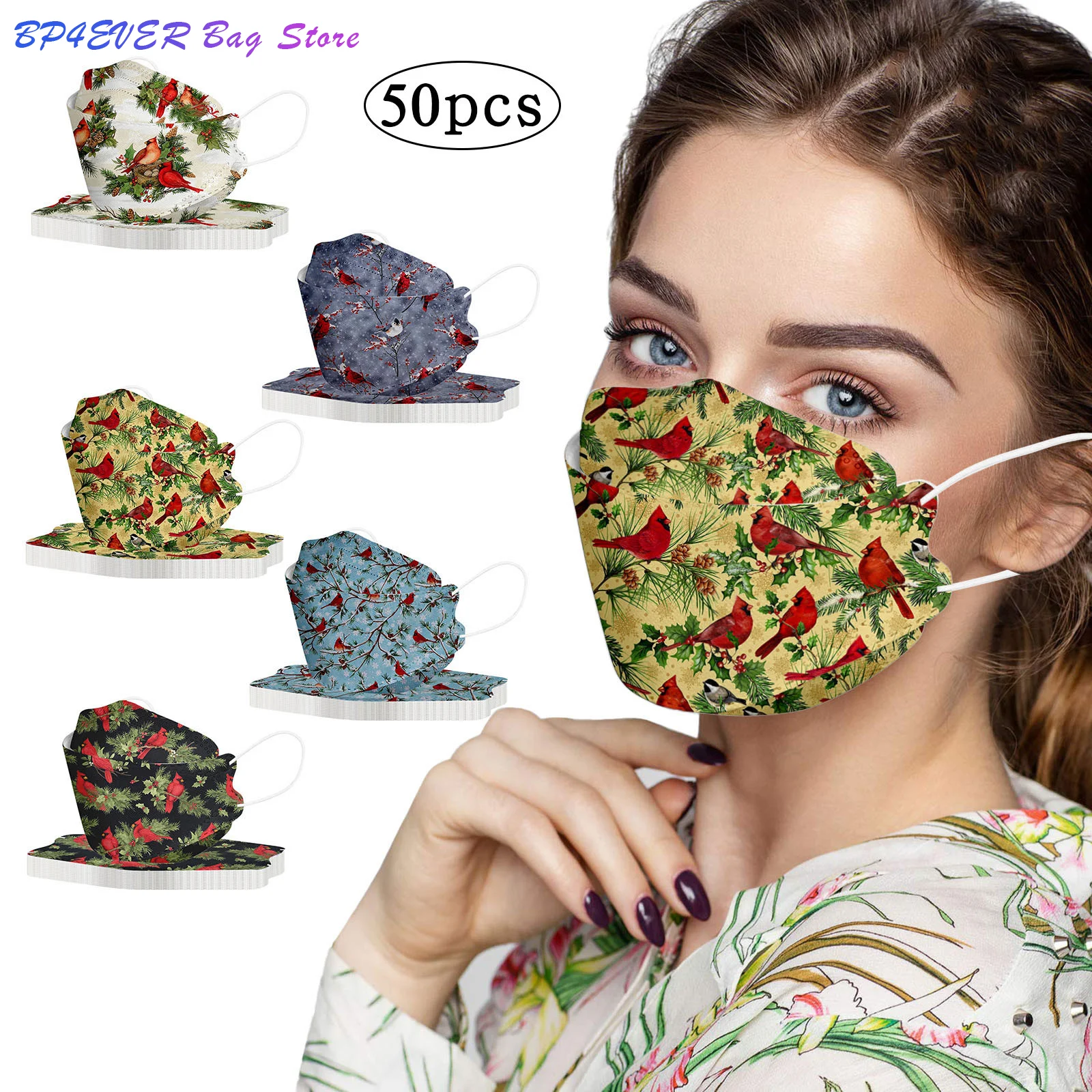 

Маска для лица одноразовая Защитная, 4 слоя, 50 шт./упаковка, 2022