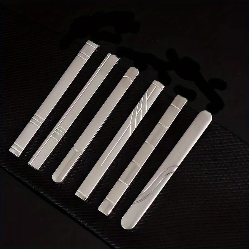 Металлический зажим для галстука Мужской костюм Личность Простая мода Матовый