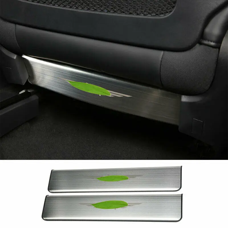 

For Jeep Compass 2017-2020 Silver Titanium Seat Back Anti-Kick Panel Cover Trim